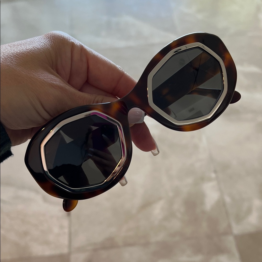 Tortoise Shell Oversized Sunglasses Marni sunglas… - image 1